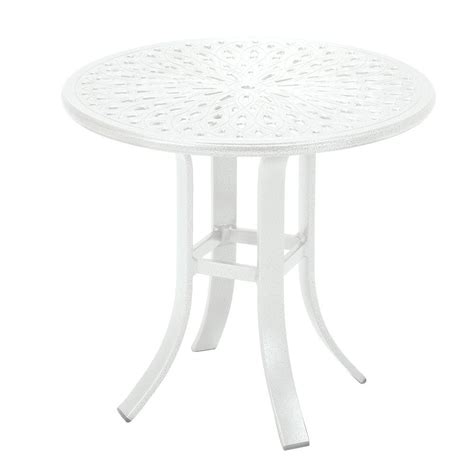 Prices White Aluminum Patio Side Table